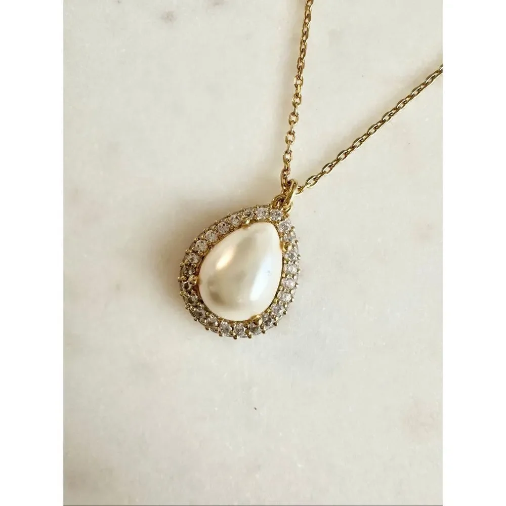 Kate Spade teardrop pearl necklace